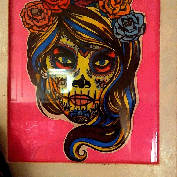 Sugar skull wall art - Picture 2 of 3